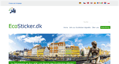 Desktop Screenshot of ecosticker.dk