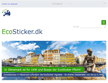 Tablet Screenshot of ecosticker.dk